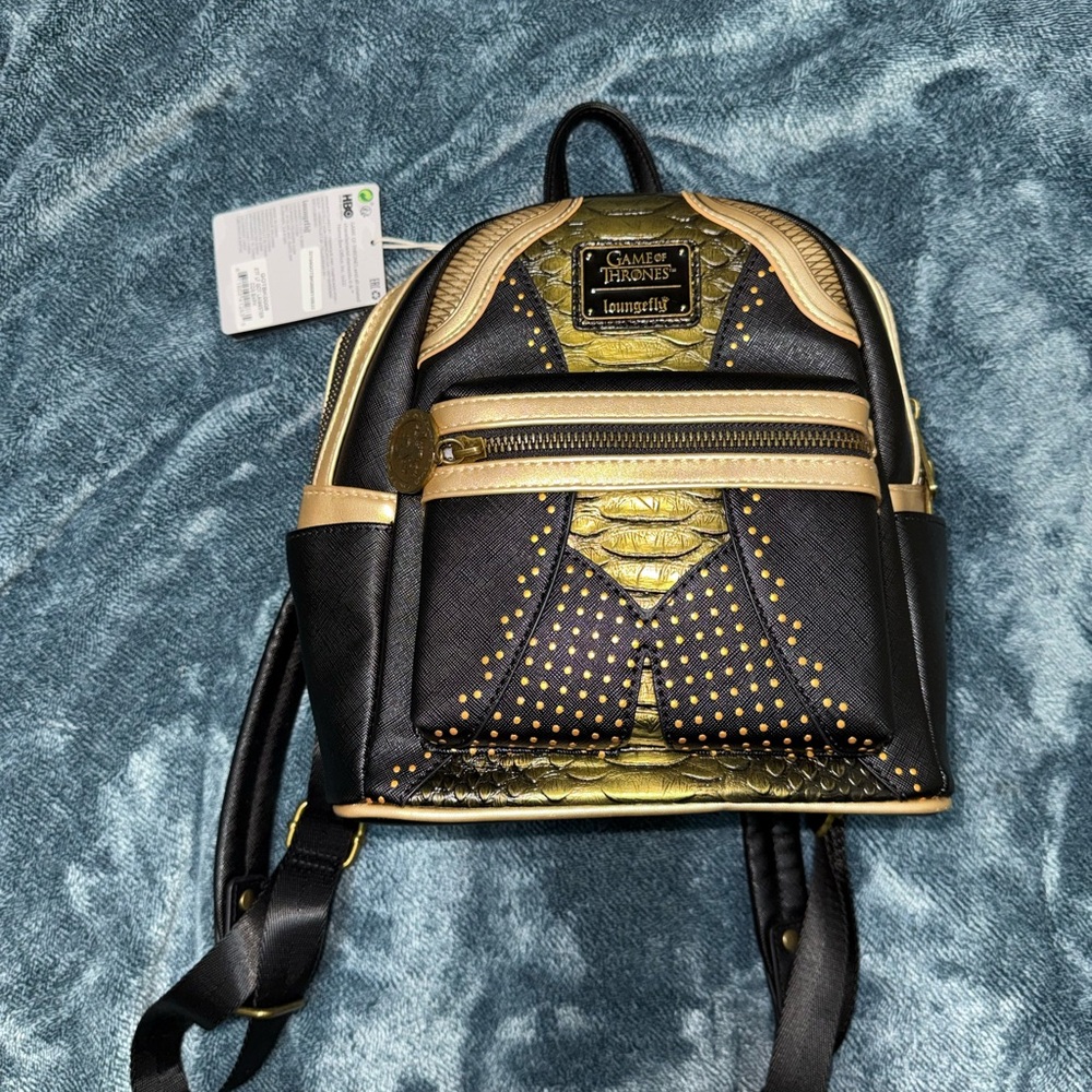 Loungefly Game of Thrones Blue and Gold Backpack